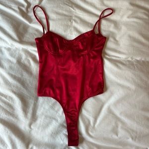 Princess Polly- Saton Cami Body Suit with button closure